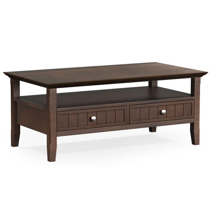 Acadian - Coffee Table with Drawer - Brunette Brown