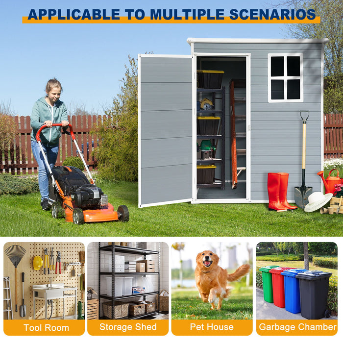 Outdoor Storage Shed Kit Perfect To Store Patio Furniture