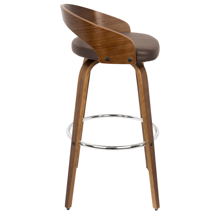 Grotto - Mid Century Elegant Design Modern Barstool With Swivel (Set of 2)