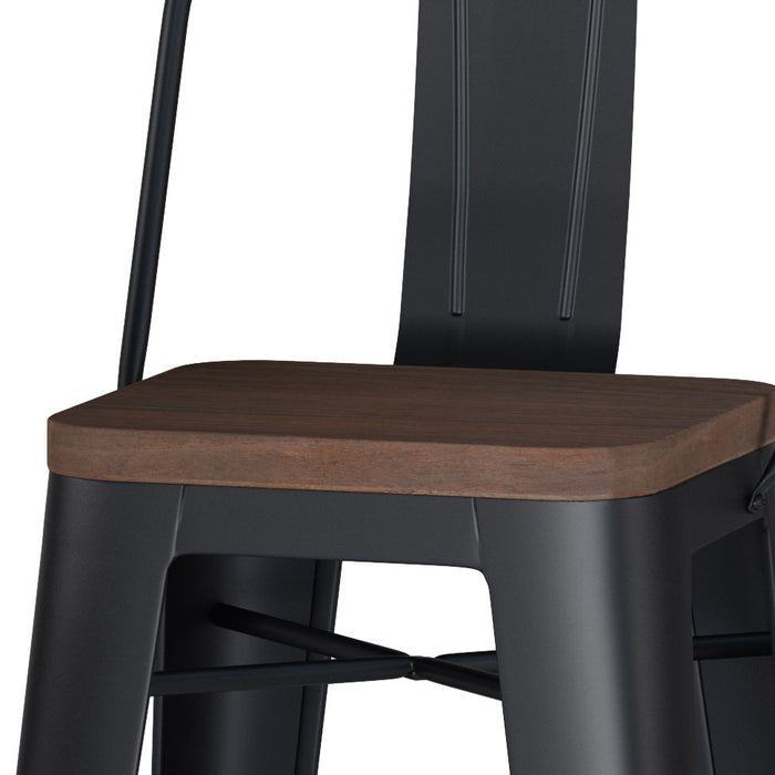 Rayne - 30" Metal / Wood Bar Stool (Set of 2)