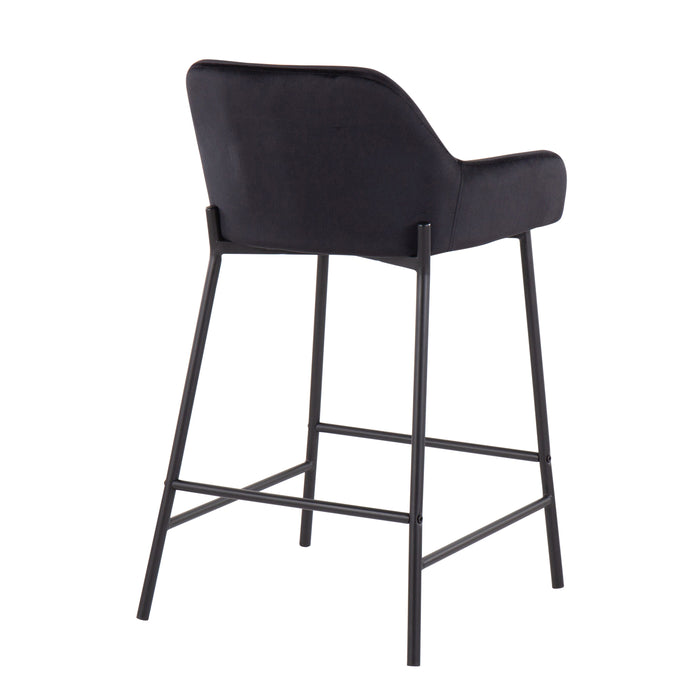 Daniella - Industrial Fixed Height Counter Stool (Set of 2)