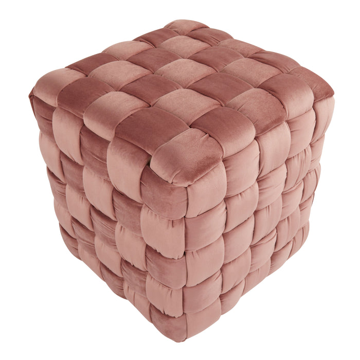 Square Braided Ottoman -