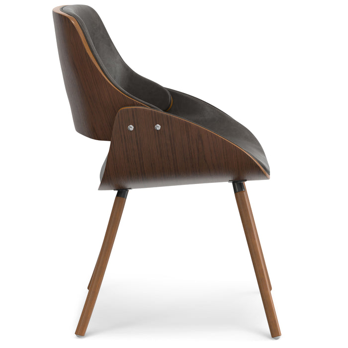 Malden - Bentwood Dining Chair with Wood Back