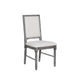 Leventis - Side Chair (Set of 2) - Cream Linen & Weathered Gray Bedding & Furniture DiscountersFurniture Store in Orlando, FL