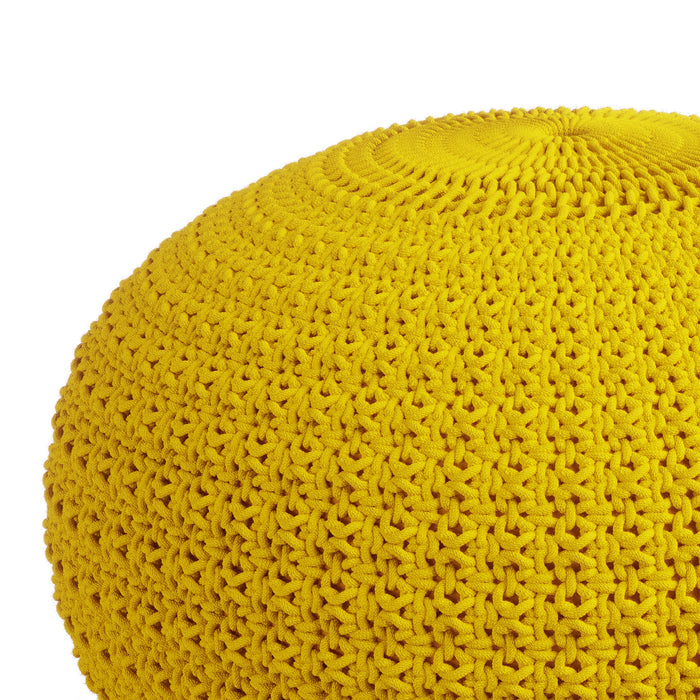 Sonata - Round Knitted Outdoor / Indoor Pouf