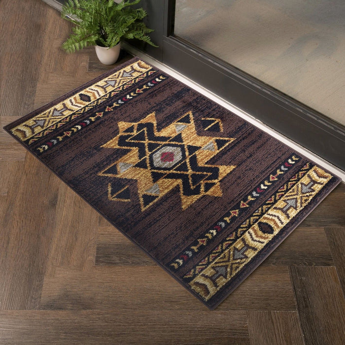 Tribes - 2' X 3' Southwest Area Rug - Brown