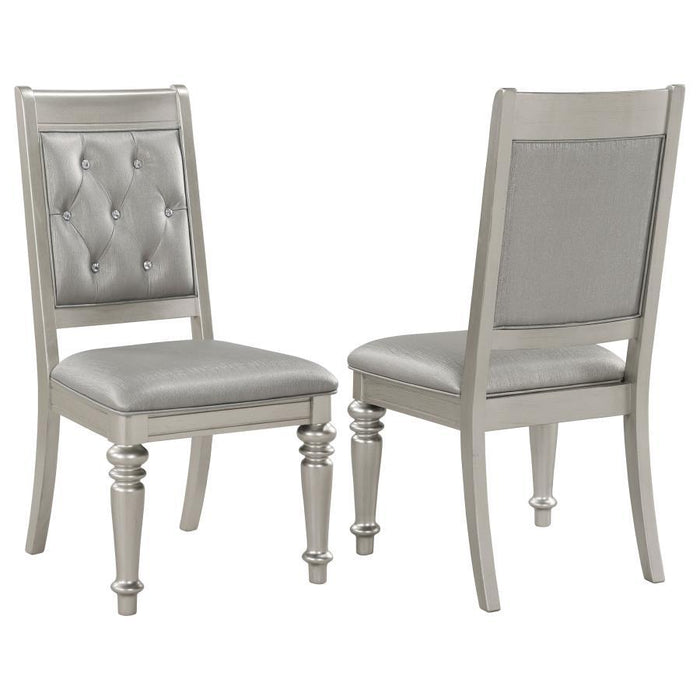 Bling Game - Open Back Side Chairs (Set of 2) - Metallic