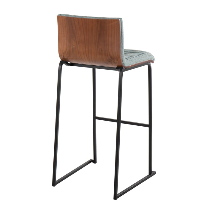 Mason Mara - Contemporary, Fixed Height Barstool (Set of 2)