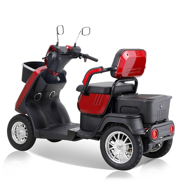 Heavy Duty 4 Wheel Mobility Scooters For Seniors & Adults 500 Lbs Capacity