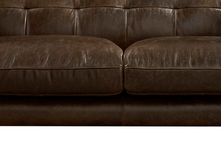 Solana - Waxy Pull Up Leather Loveseat - Dark Brown