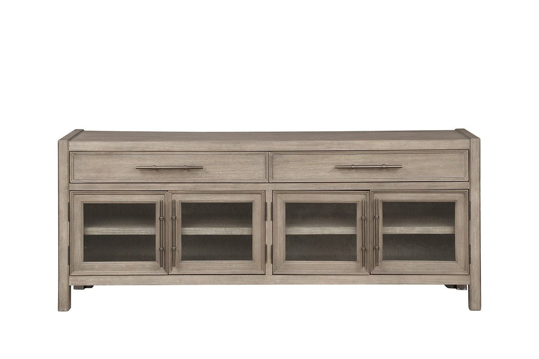 Bridgevine Home - Cypress Lane 65" TV Stand Console - White Oak Finish