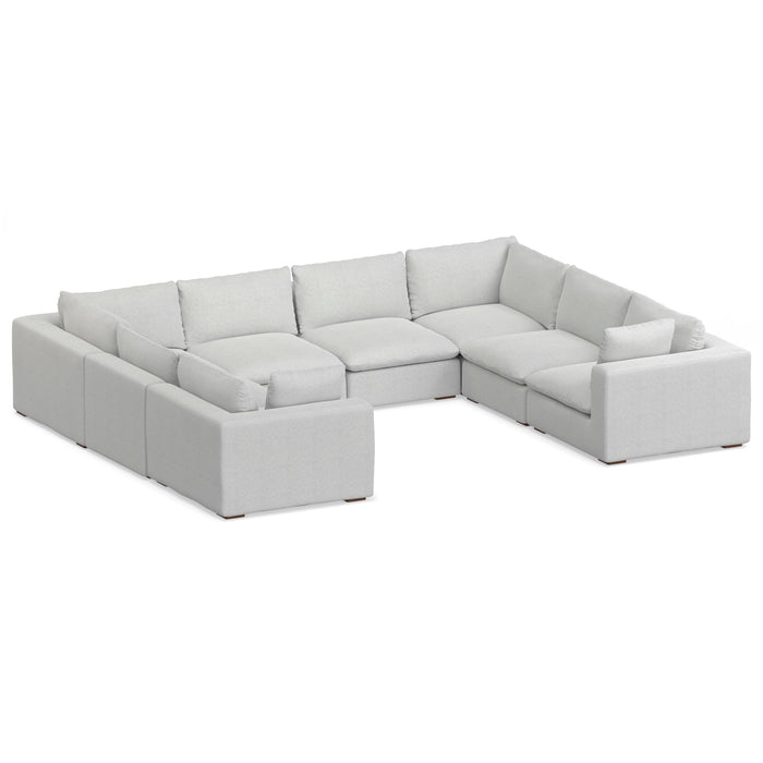 Jasmine - U-Shaped Sectional Sofa - Cloud Gray