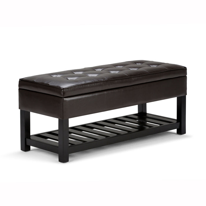 Cosmopolitan - Storage Ottoman Bench with Open Bottom