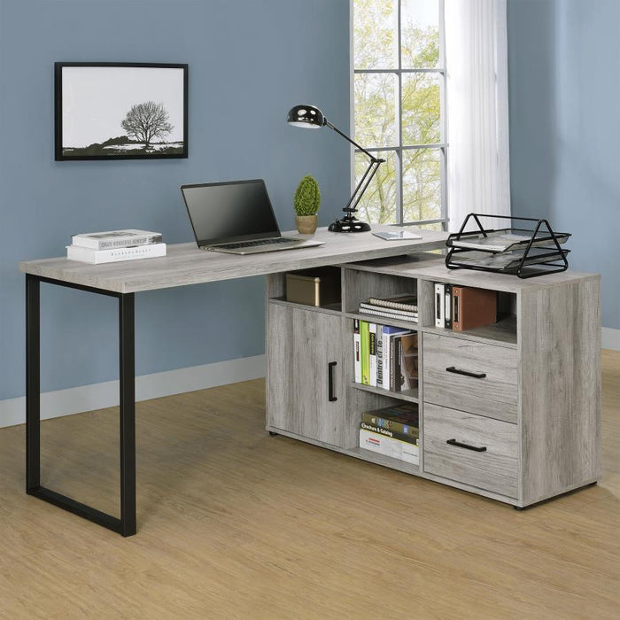 Hertford - L-Shape Office Desk with Storage Bedding & Furniture DiscountersFurniture Store in Orlando, FL
