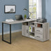 Hertford - L-Shape Office Desk with Storage Bedding & Furniture DiscountersFurniture Store in Orlando, FL