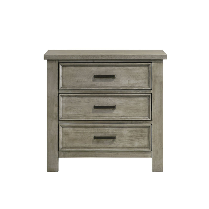 Sullivan - 3-Drawer Nightstand - Drift Grey