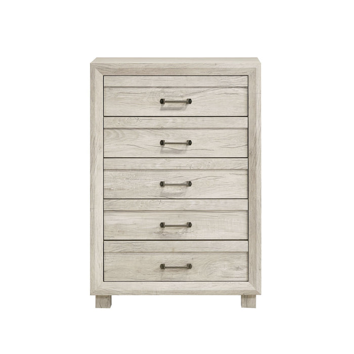 Fort Worth - 5 Drawer Chest - White