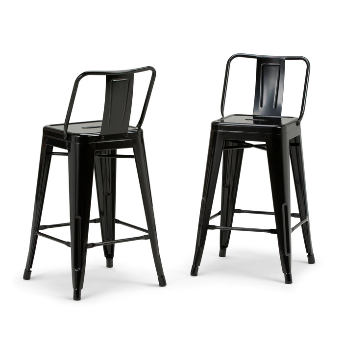 Rayne - 24" Metal Counter Height Stool (Set of 2)