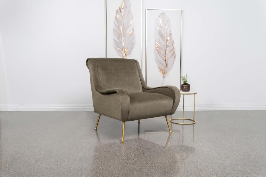 Ricci - Upholstered Saddle Arm Accent Chair