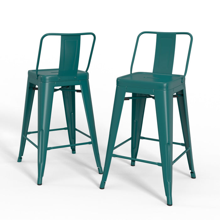 Rayne - 24" Metal Counter Height Stool (Set of 2)