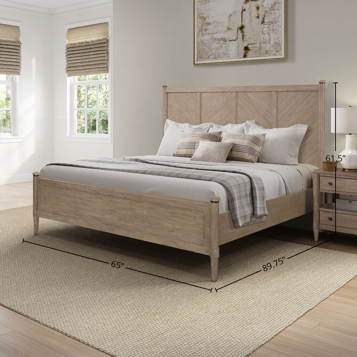 Transitional Style Lo-Post Bed