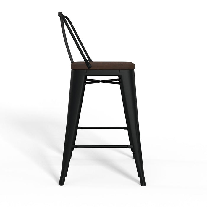 Rayne - 24" Metal / Wood Counter Height Stool