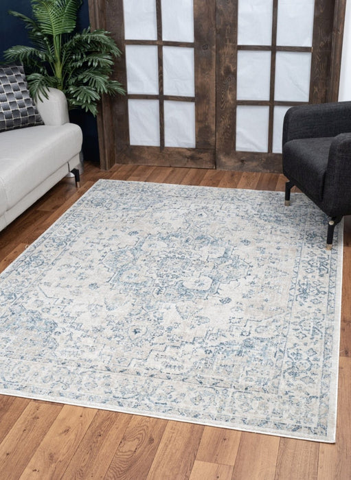 Noble - GC_GEN7001 Ivory 5' x 7' Area Rug