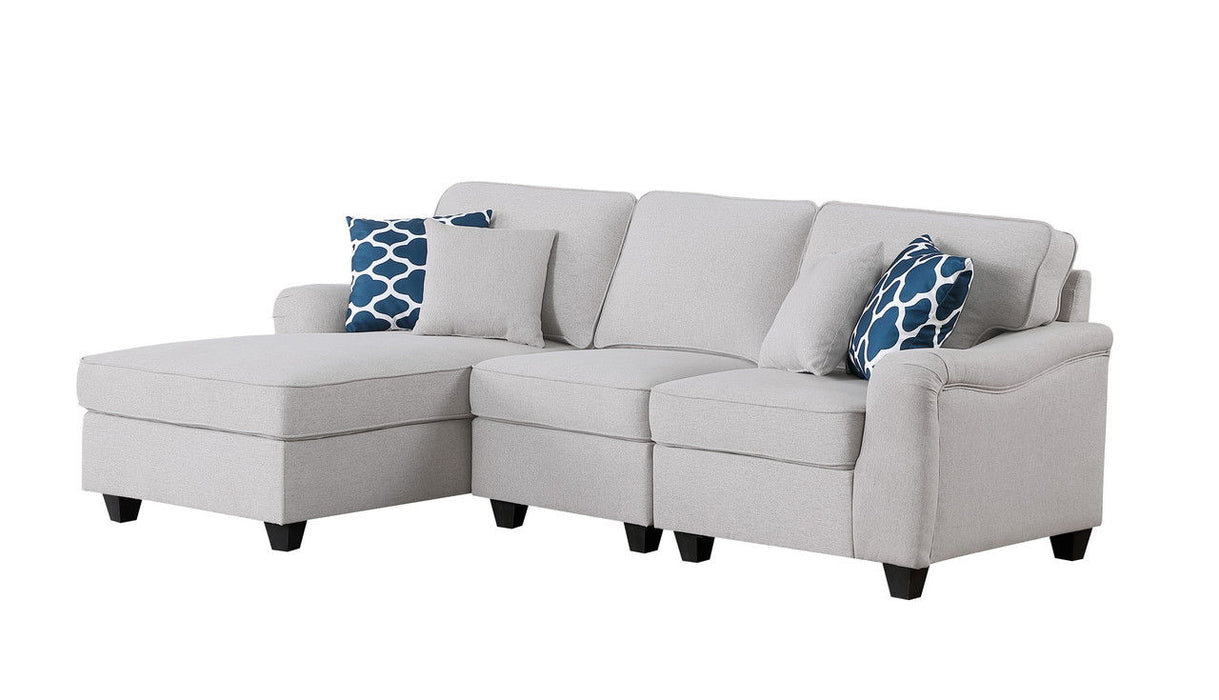 Leo - 3 Piece Sectional Sofa Chaise