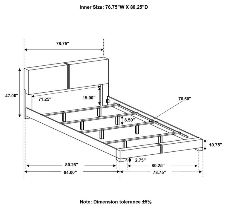 Conner - Cama Estofada Painel