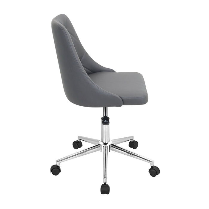 Marche - Contemporary Adjustable Office Chair With Swivel - Gray