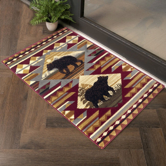 Nature's Nest - 2' X 3' Lodge Area Rug - Multi / Polyester