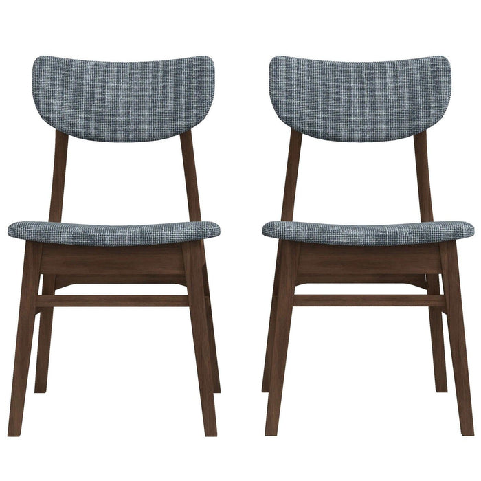 Eula - Mid-Century Modern Dining Chair (Set of 2) - Dark Gray