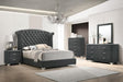 Melody - Wingback Upholstered Bed Bedding & Furniture Discounters