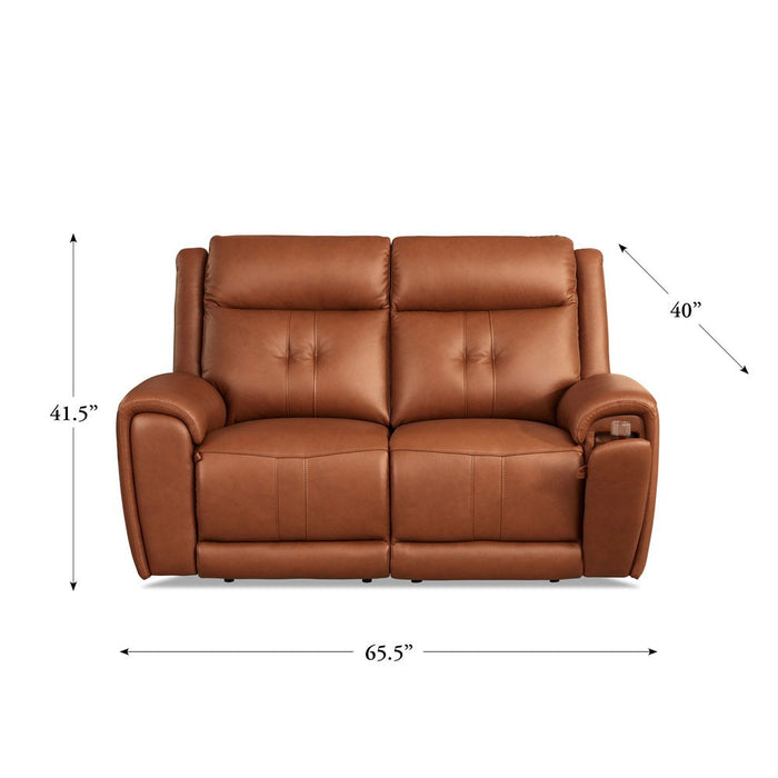 Emma - Power Headrest Zero Gravity Reclining Loveseat - Brown