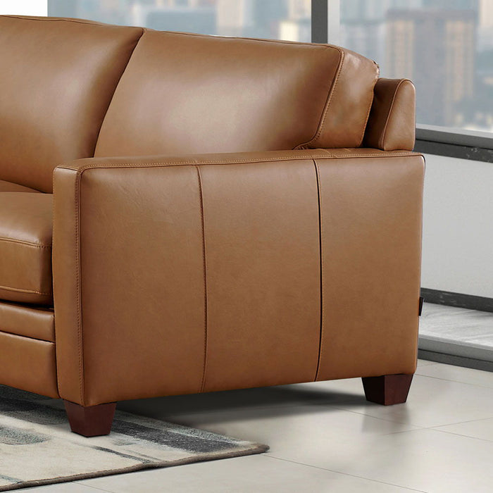 Naples - Leather Loveseat