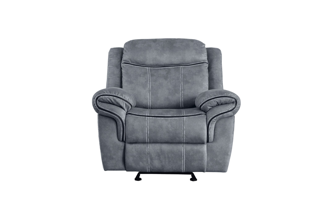 Zubaida - Two Tone Velvet Glider Recliner