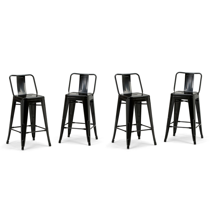 Rayne - 24" Metal Counter Height Stool (Set of 4)