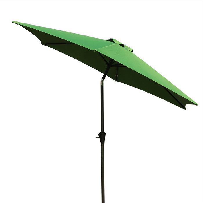 8.8' Outdoor Aluminum Patio Umbrella With 42 Pound Square Resin Umbrella Base