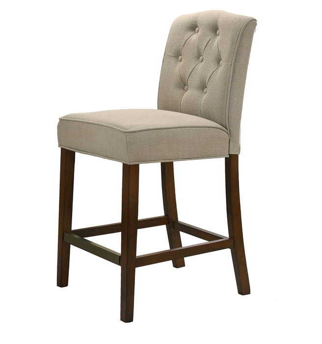 Darby - 19" Fabric Counter Height Chair - Tan