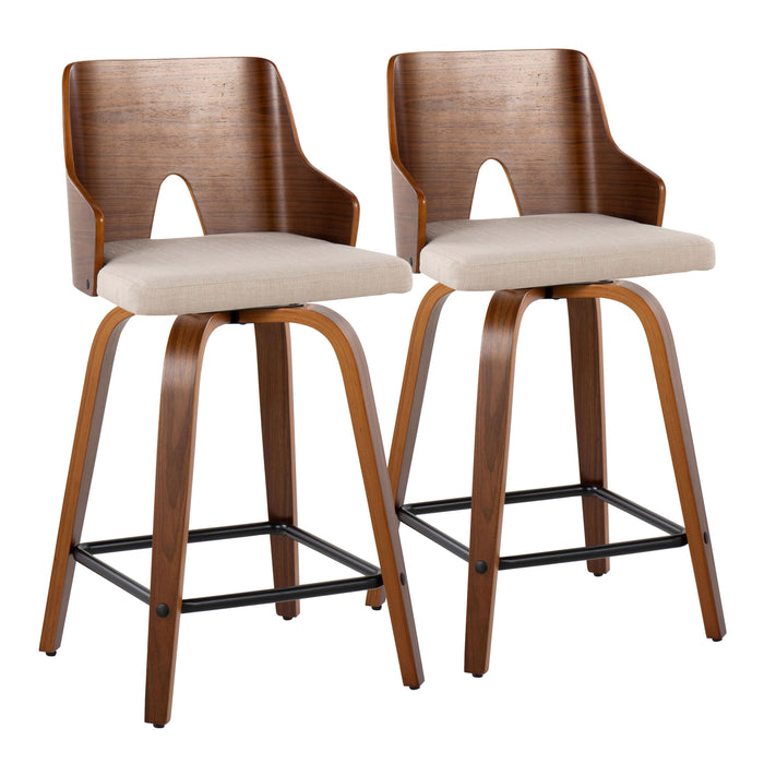 Ariana - Mid Century Modern Counter Stool (Set of 2)