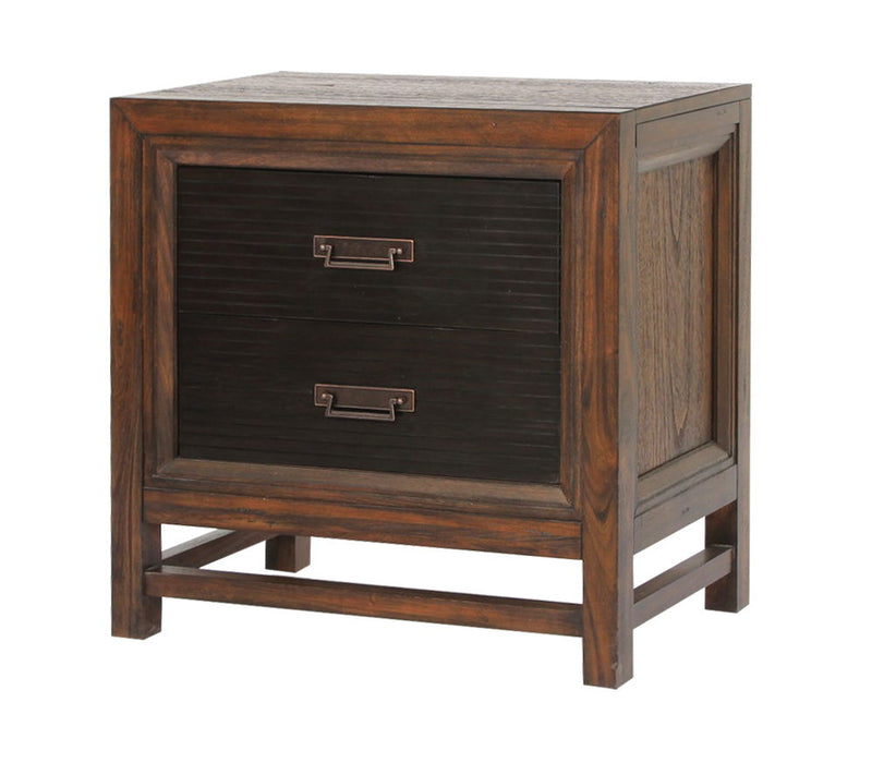 Branson - 2-Drawer Nightstand, Two-Tone - Brown