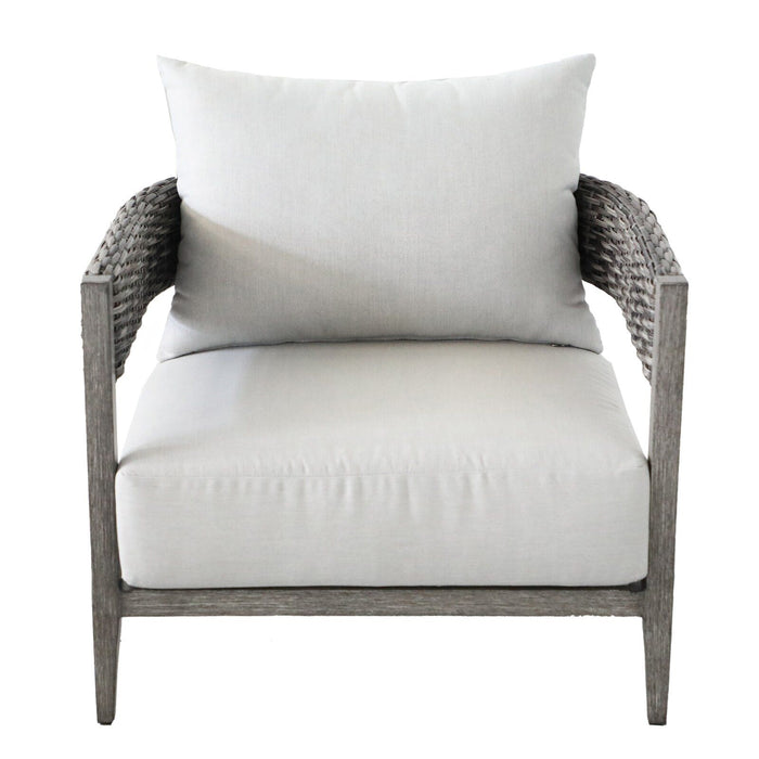 Wicker Club Chair (Set of 2) - Gray