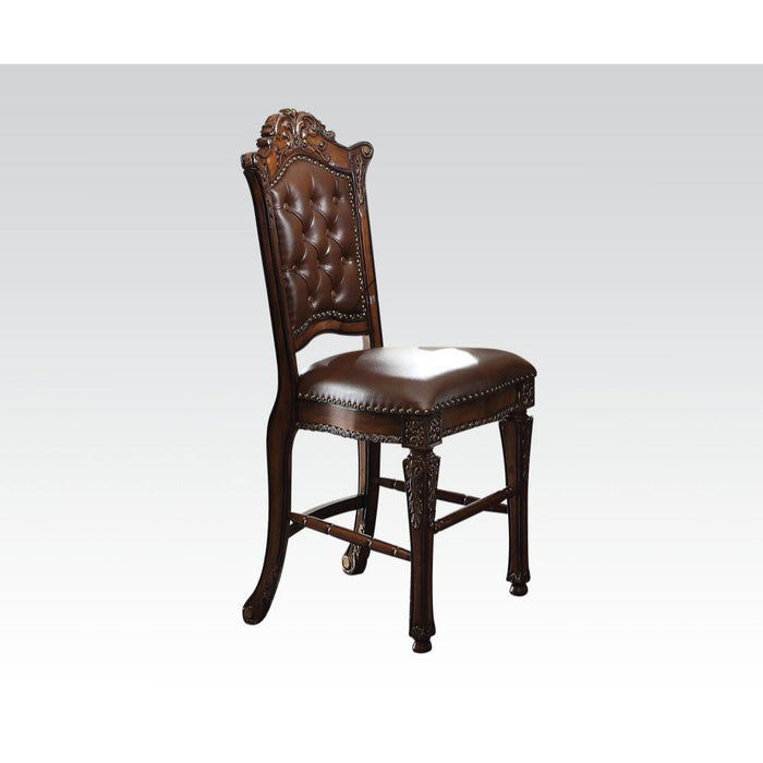 Vendome - Counter Height Chair (Set of 2) - PU & Cherry Bedding & Furniture DiscountersFurniture Store in Orlando, FL