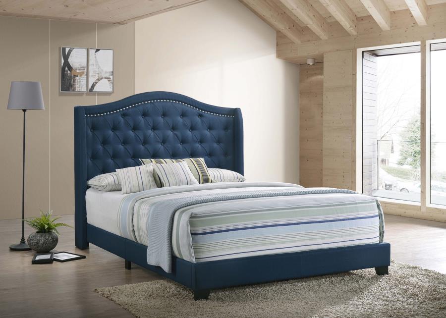 Sonoma - Headboard Bed with Nailhead Trim Bedding & Furniture Discounters