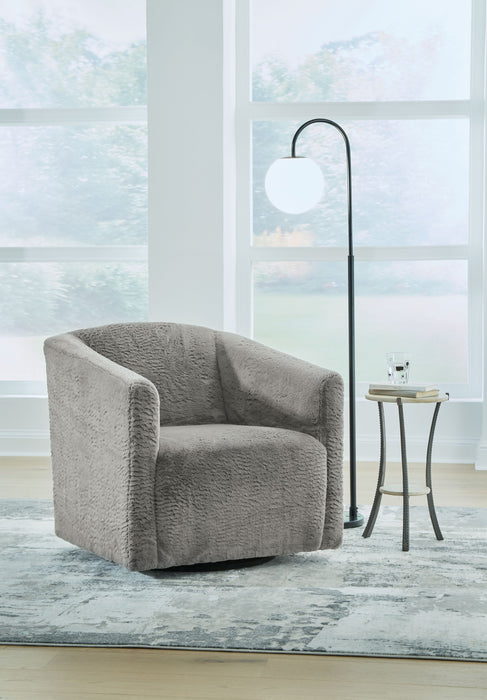 Bramner - Charcoal - Silla decorativa giratoria