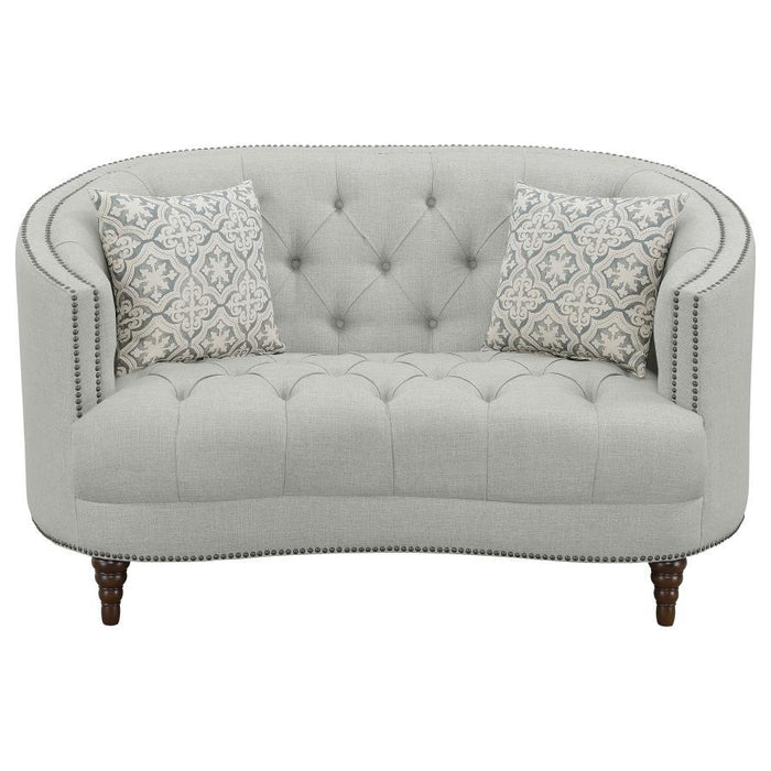 Avonlea - Upholstered Sloped Arm Loveseat Bedding & Furniture DiscountersFurniture Store in Orlando, FL