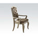 Francesca - Chair (Set of 2) - Silver PU & Champagne Bedding & Furniture DiscountersFurniture Store in Orlando, FL