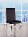 Fabiola - Side Chair (Set of 2) - Fabric & Stainless Steel Bedding & Furniture DiscountersFurniture Store in Orlando, FL