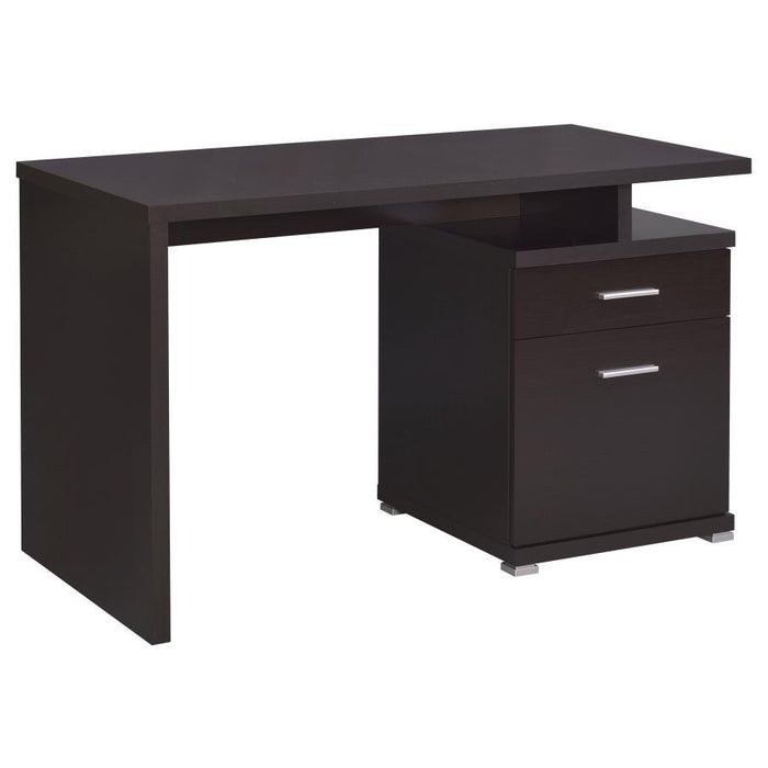 Irving - 2-drawer Office Desk with Cabinet Bedding & Furniture DiscountersFurniture Store in Orlando, FL