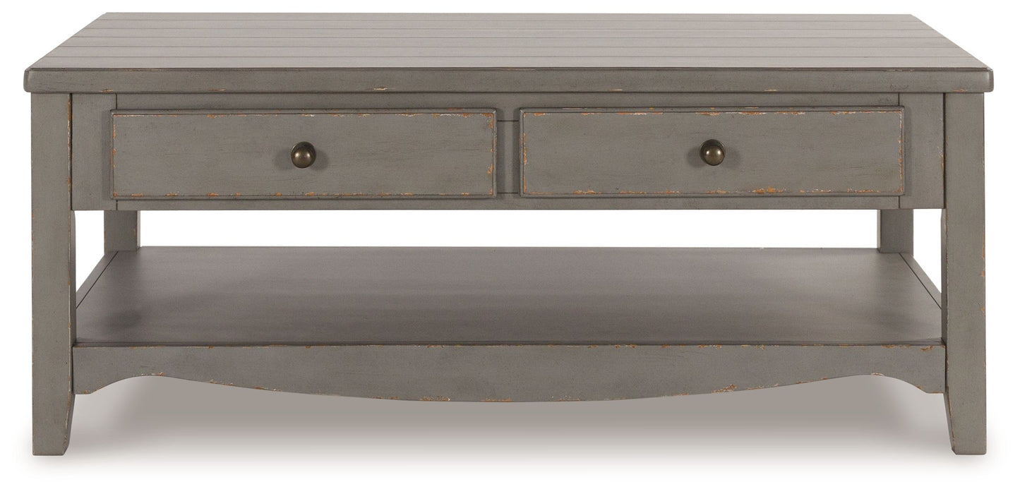 Charina - Antique Grey - Mesa de Coquetel Retangular